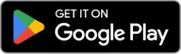 Google Play badge with multi-colored triangle icon and text 'Get it on Google Play' on a black background.