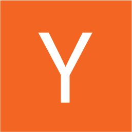Capital letter Y in white on an orange square background.