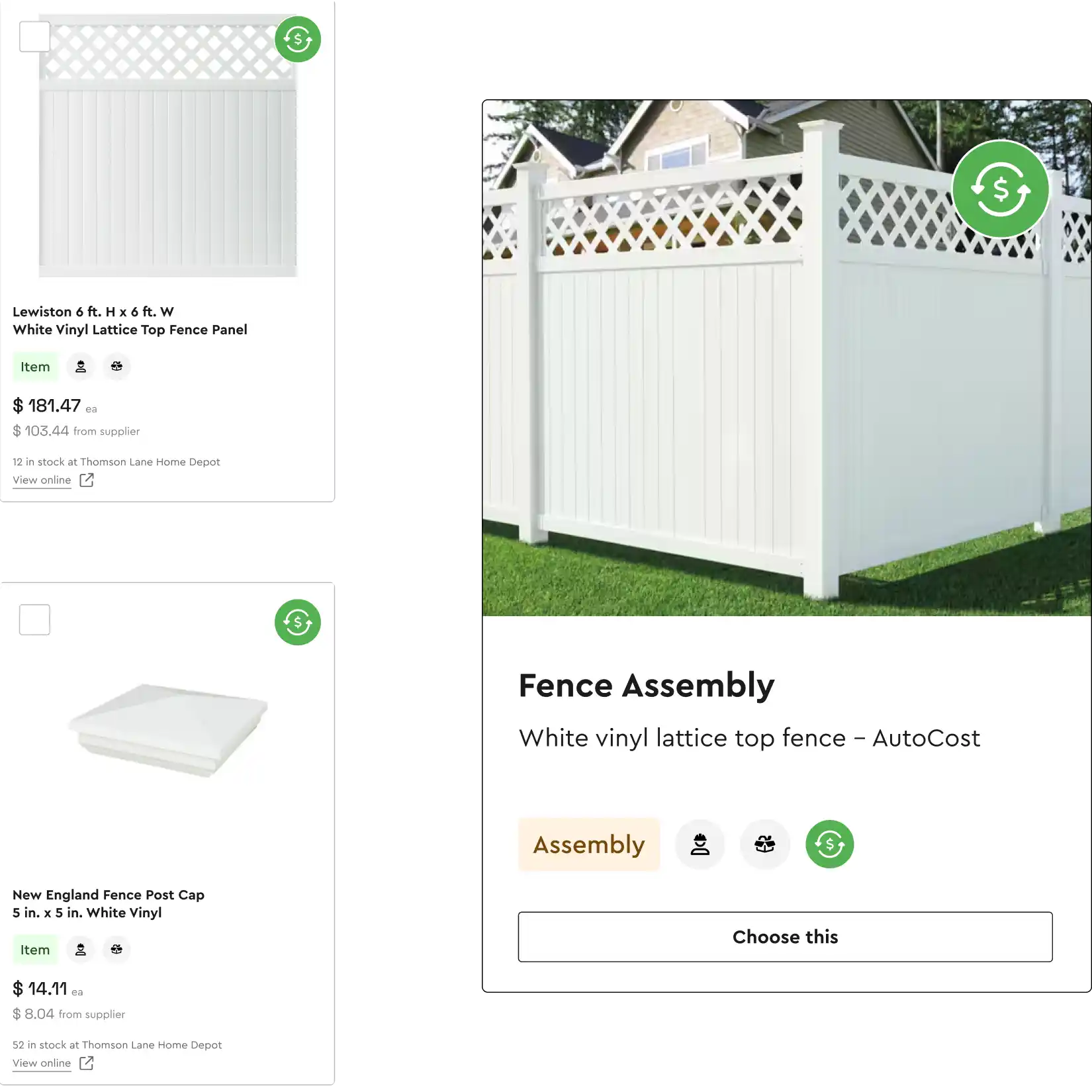 Bolster Fence Assemblies