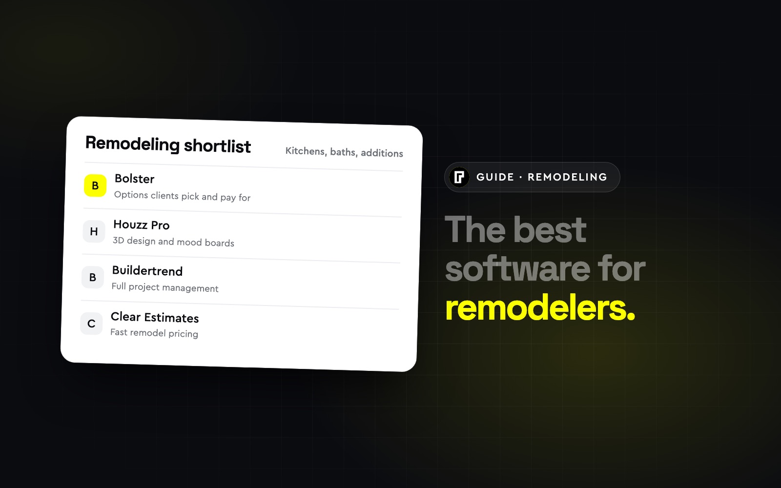 The Best Remodeling Software for Contractors (2026)