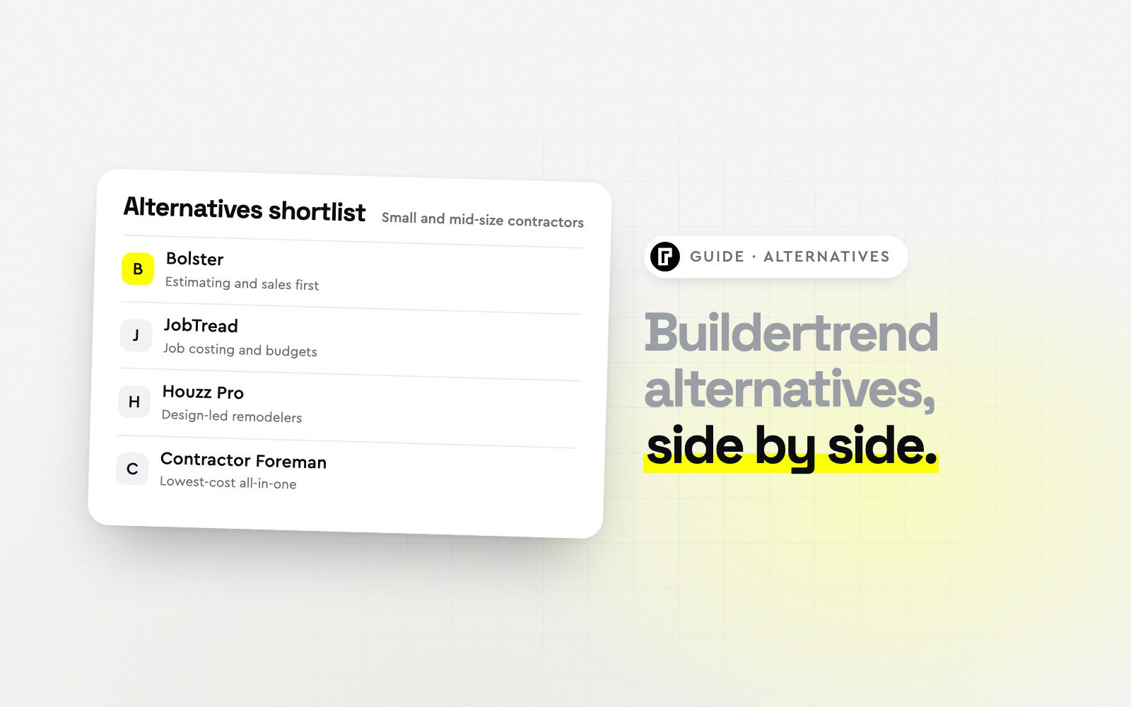The Best Buildertrend Alternatives in 2026