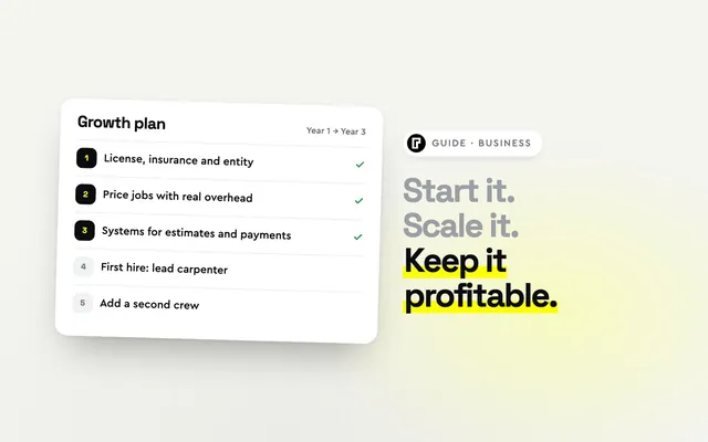 Guide starting scaling construction business hero
